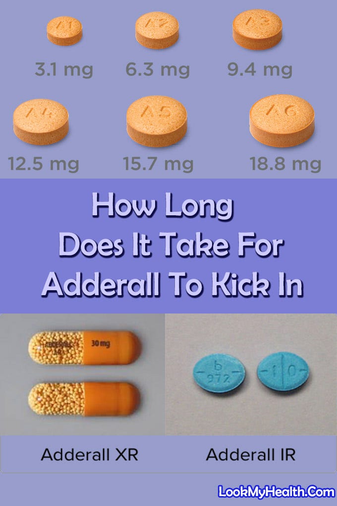 How Long Does It Take For Adderall To Kick In — Adderall is a prescription ...