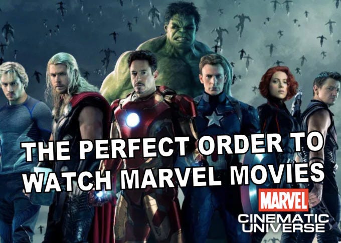 The Perfect Order To Watch The Marvel Cinematic Universe Mcu Movies
