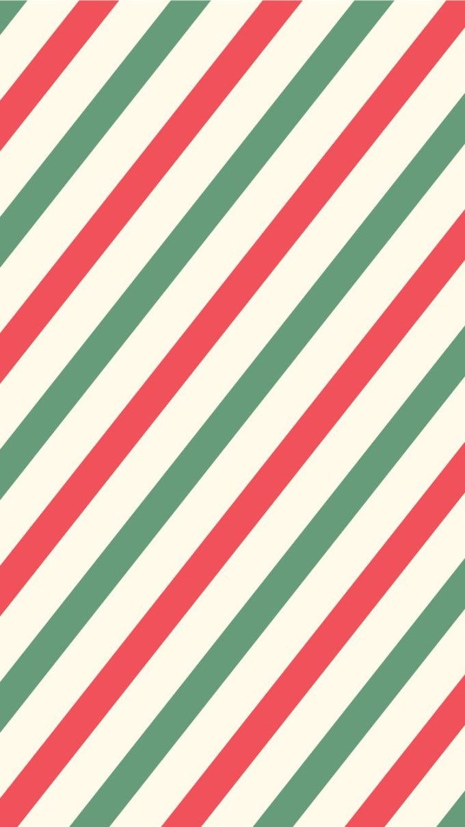 クリスマス クリスマスカラーストライプス By Iphone Wallpaper Medium