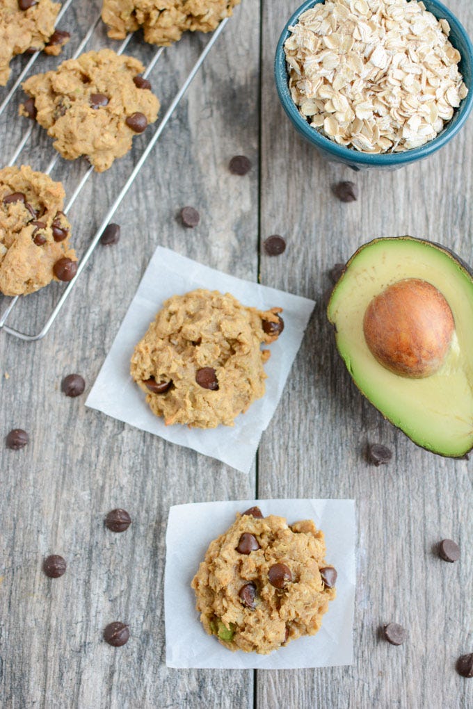 Peanut Butter Avocado Cookies