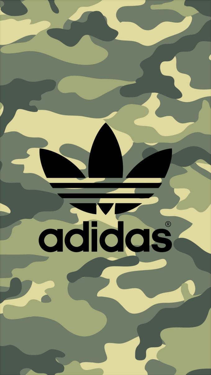 カモフラ アディダスロゴ Adidas Logo Iphone Wallpaper Medium