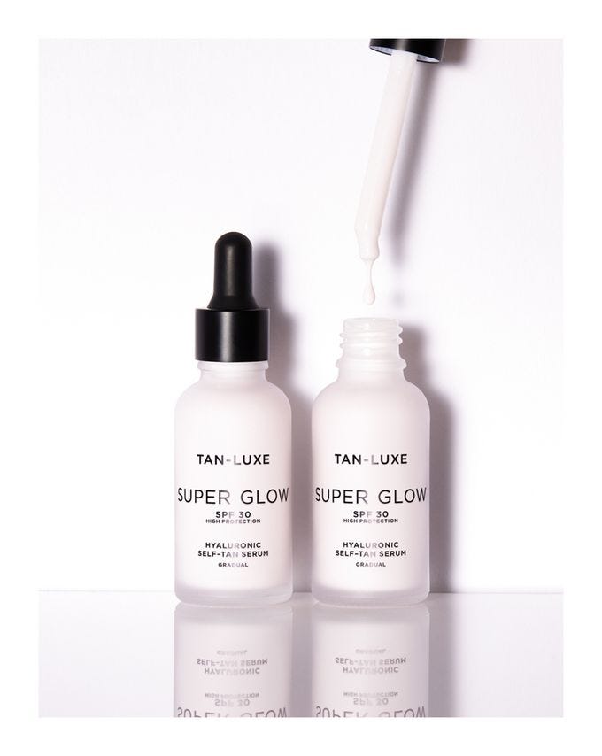 tan luxe face serum