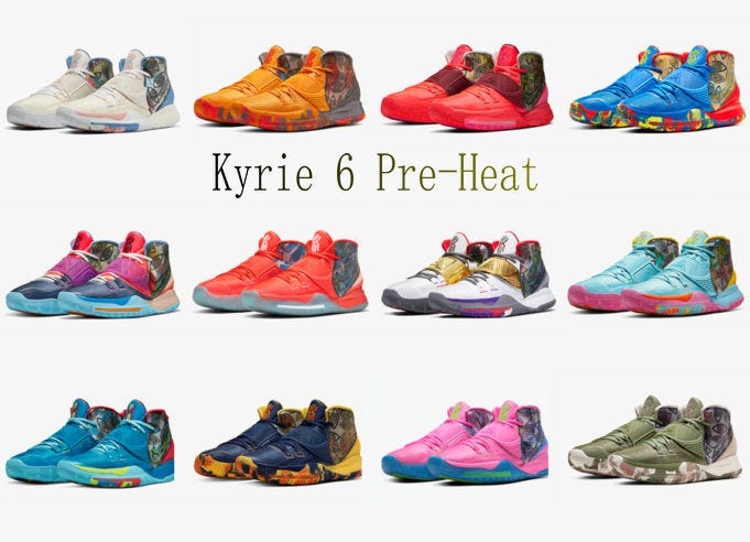 Kyrie 6 Pre-Heat Pack Includes 11 City 