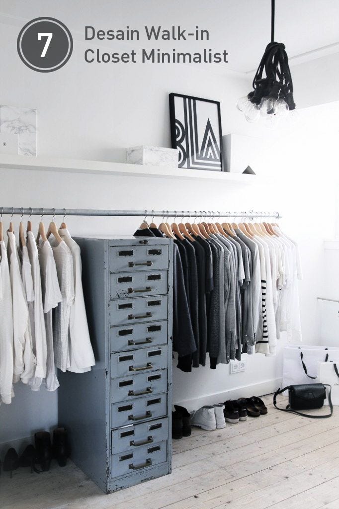 Inspirasi Ruang 7 Desain Walk In Closet Minimalis Fabelio Medium