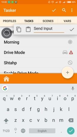 Setting and sending text input from a scene in Tasker | by I'm only here  now | Medium