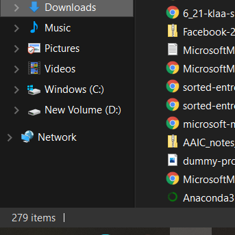 Downloads folder