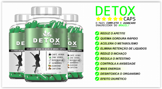 detox caps mercado livre