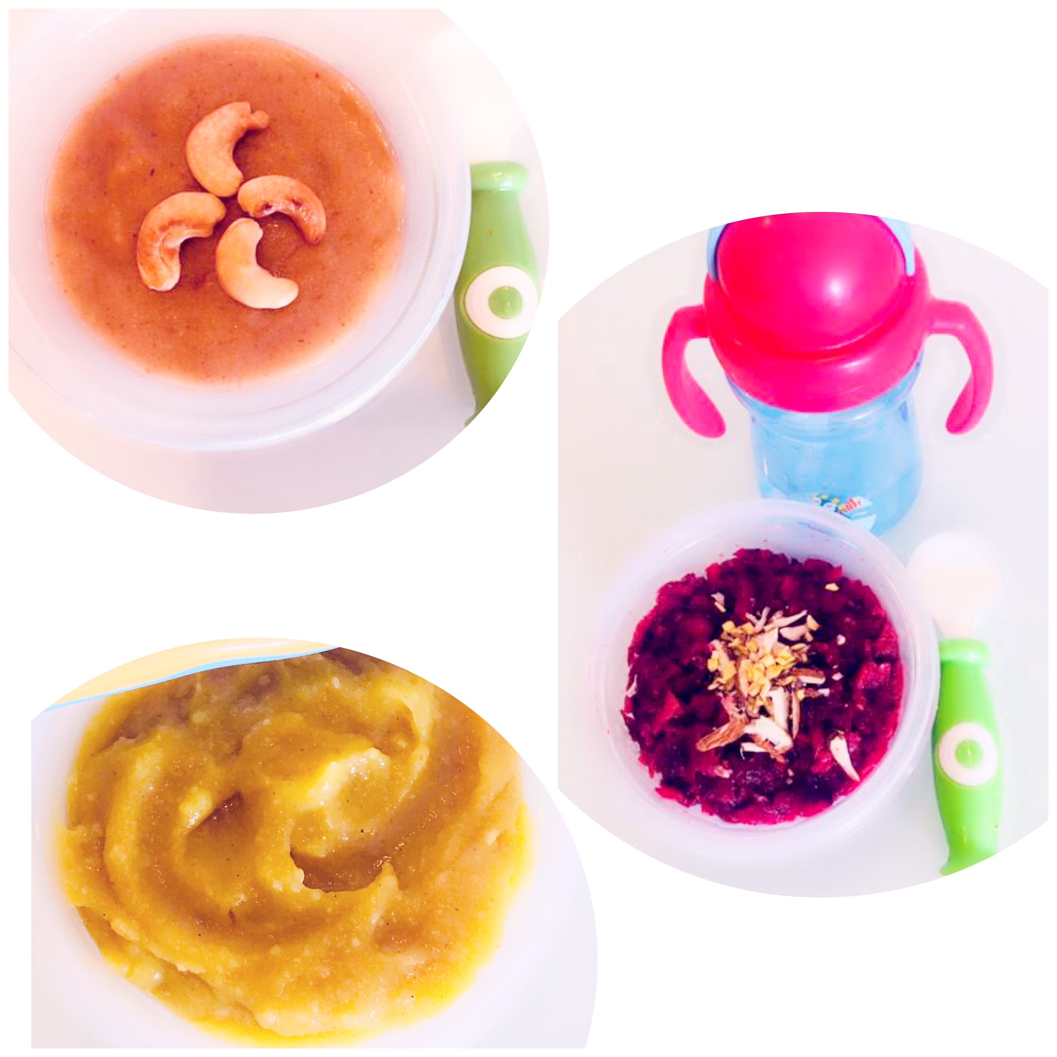 wheat apple porridge for babies