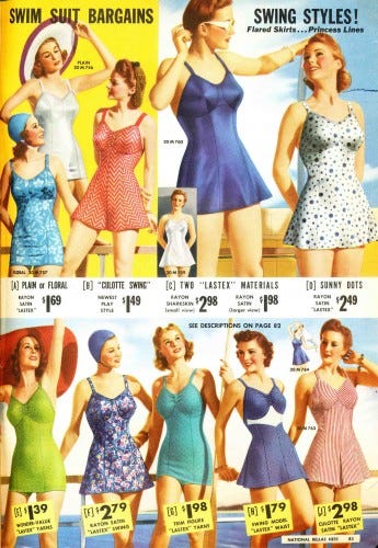 40s style bathing suits