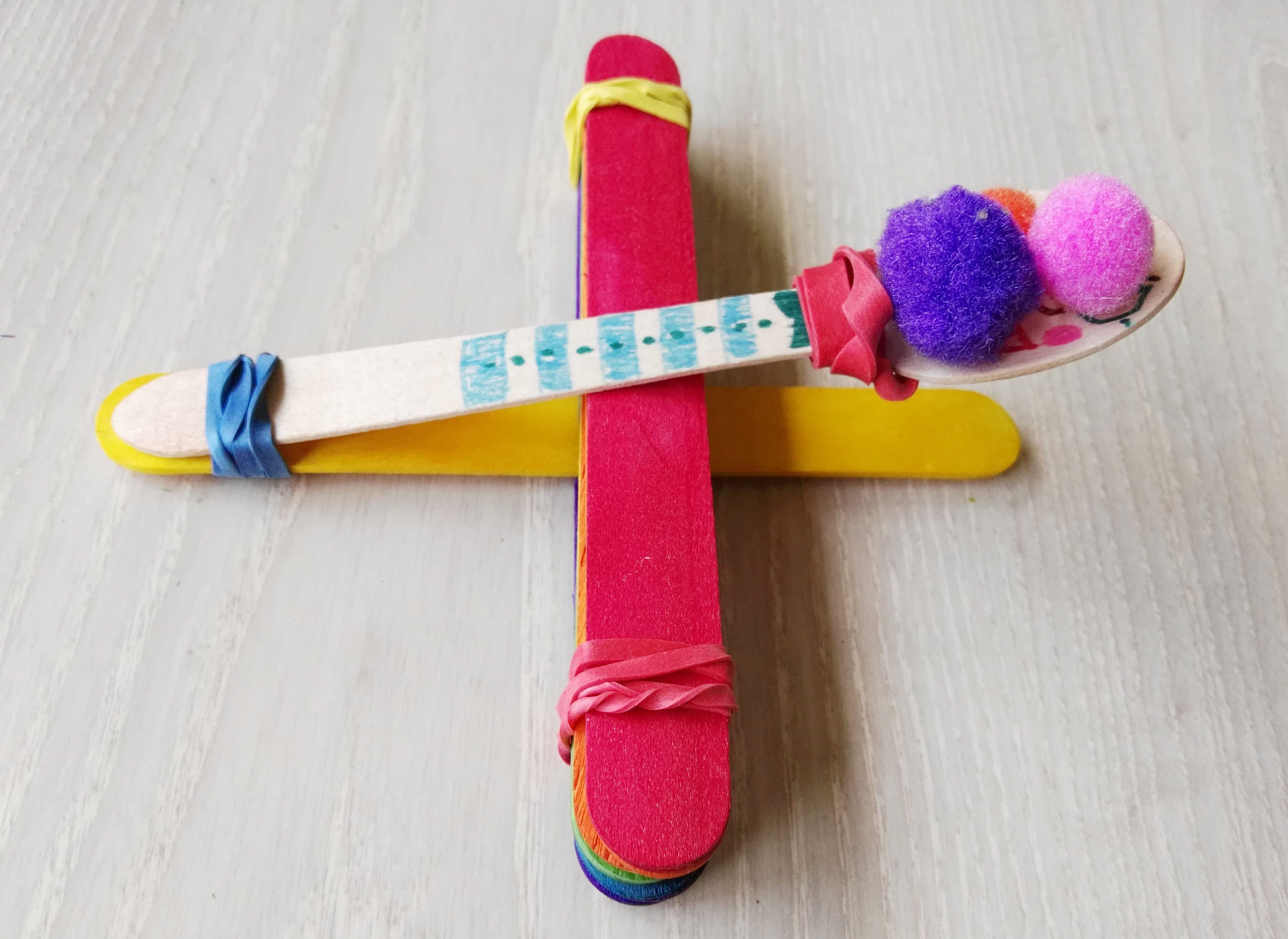 Popsicle Stick Catapult. Try this STEM (Science, Technology… by