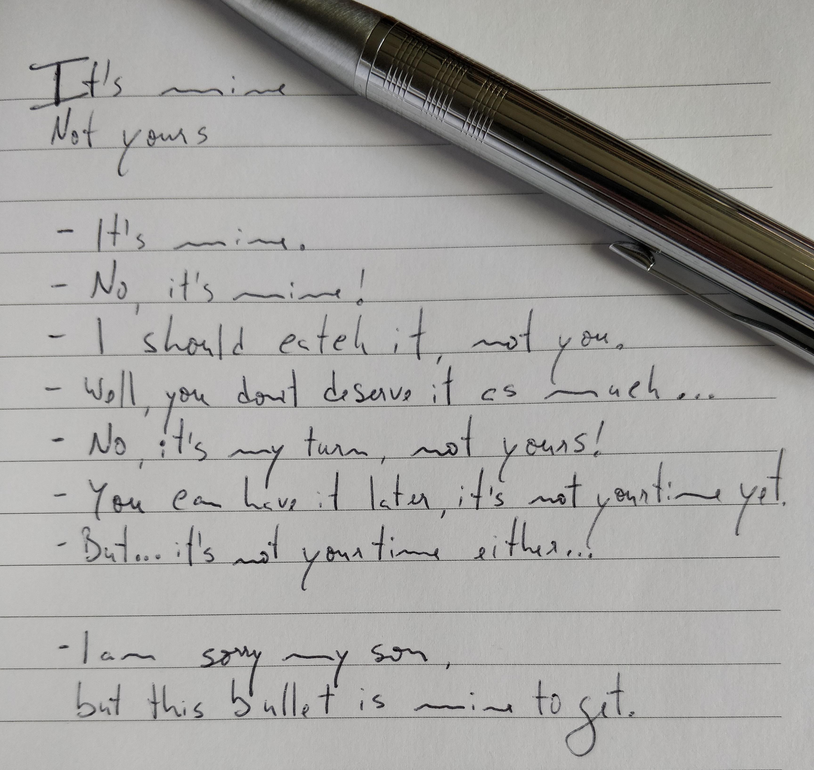 It's Mine - Paper Poetry - Medium