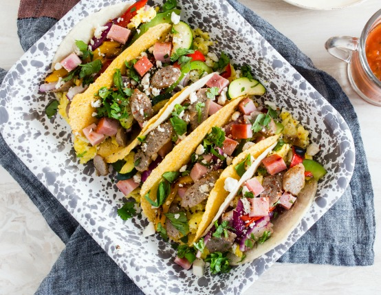 Grilled Breakfast Tacos