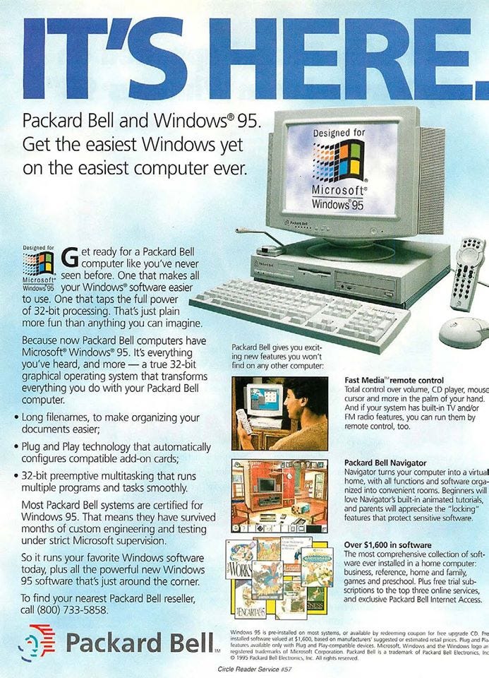 The Packard Bell tolls for thee…. I don't remember the exact day I got my…  | by Madmedic | Medium