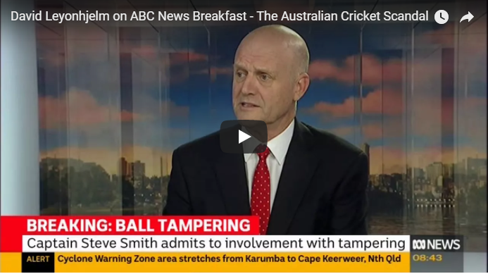 David Leyonhjelm On Abc News 24 Weekend Breakfast Australian Cricket Scandal By Former Senator David Leyonhjelm Liberal Democrats Medium
