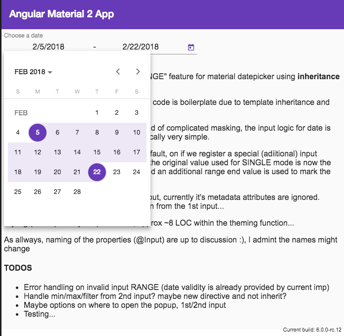 Range feature in angular/material Date Picker | by Shlomi Assaf | Medium