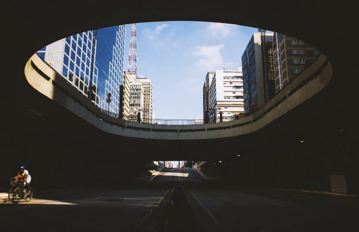 Túnel na Avenida Paulista, em São Paulo