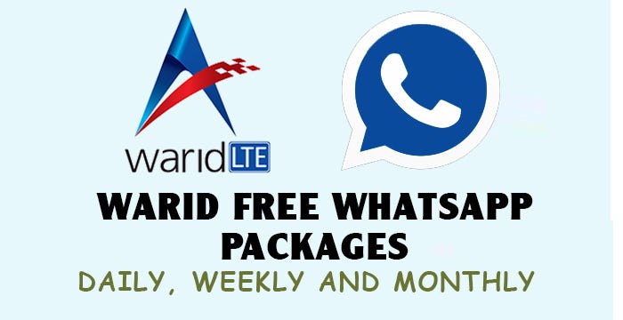 Warid Whatsapp Packages Free Daily Weekly And Monthly With Code