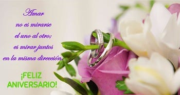 Felicitaciones de aniversario de bodas para enviar gratis. | by Crear  Postal | Medium