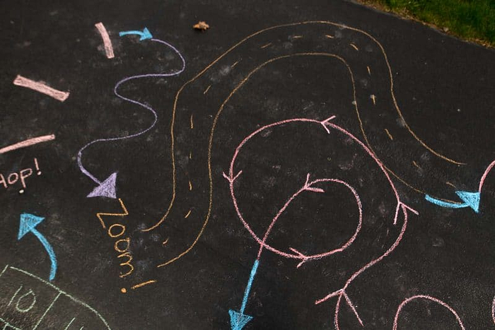 How to Create a Sidewalk Chalk Obstacle Course