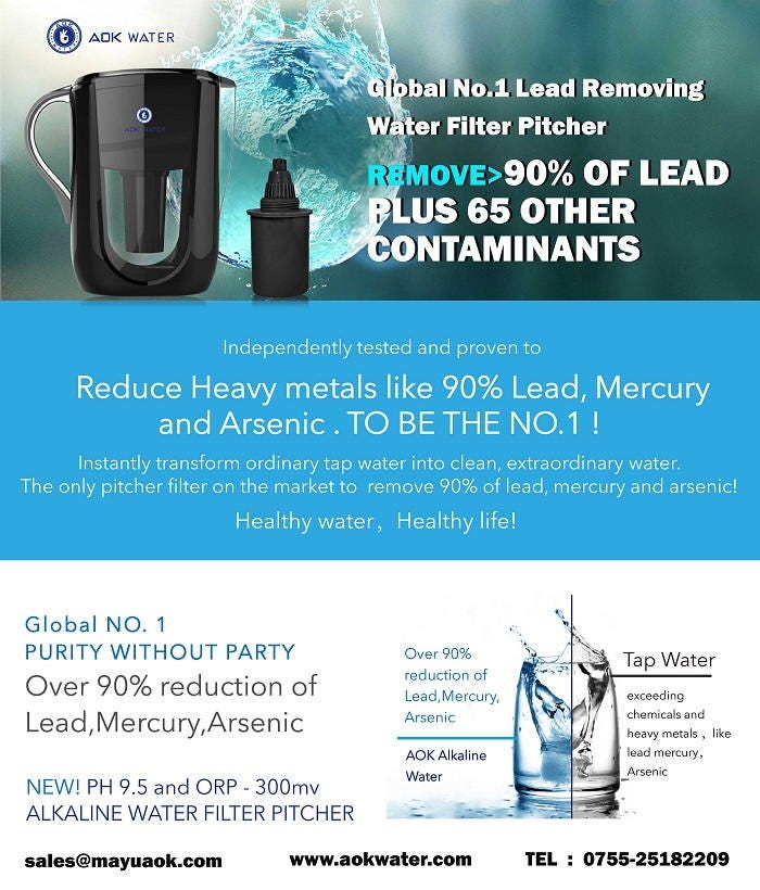 Global №1 Lead Removing Water Filter Pitcher by Ma Bao Xuan Medium