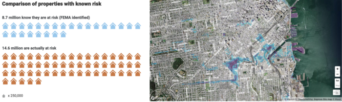 Sf Property Info Map Flood Factor: Mapping The Flood Risk Of 142 Million Properties In America  With Mapbox | By Mapbox | Maps For Developers