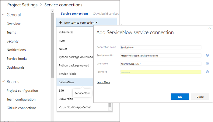 ServiceNow with Azure DevOps