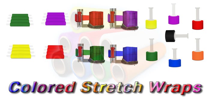 colored stretch wrap