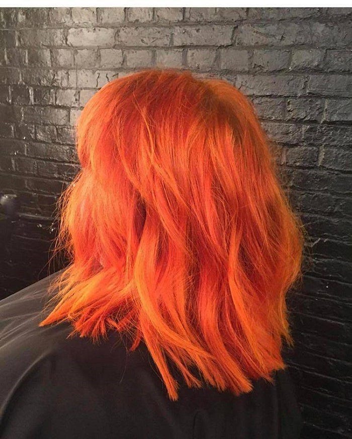 The Tangerine Hair is the Newest Summer Trend by Everyday Wigs Medium.