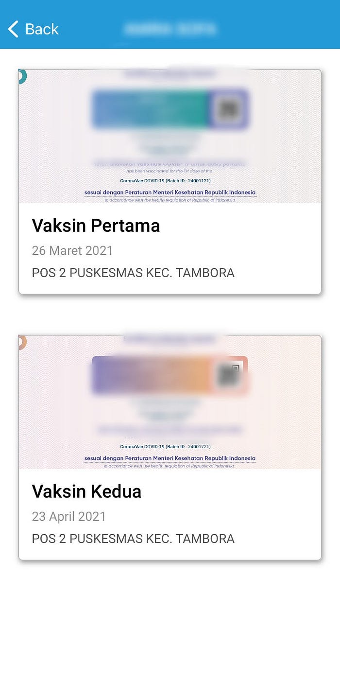 Kenapa surat vaksin tidak keluar