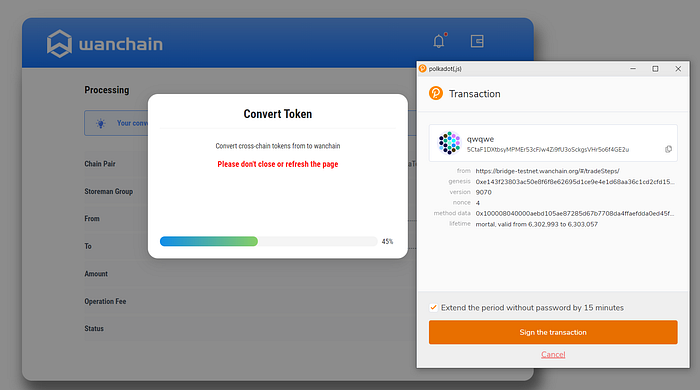 0*WWM8bS g6BeGhWvg Wanchain Guide: Cross-chain Polkadot transfers (Testnet)