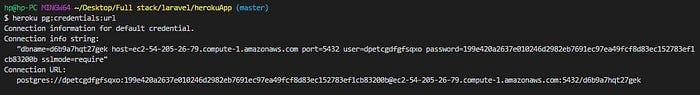 Database credentials