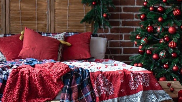 red pillow cases