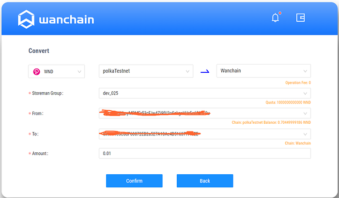 0*YBfSLvwJgmoBGIiq Wanchain Guide: Cross-chain Polkadot transfers (Testnet)