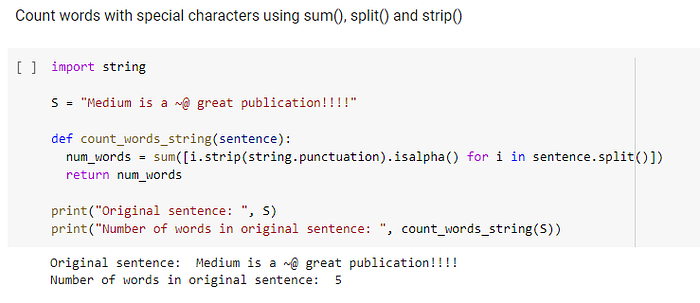 A Few Ways to Count Words in a Sentence Using Python | In Plain English