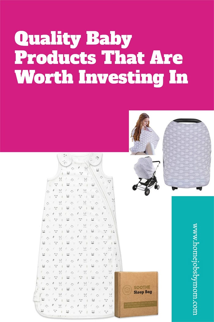 KeaBabies sleep sack and multi use cover with text that says Quality Baby Products That Are Worth Investing In