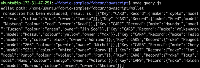 Using API Server for Hyperledger Fabric Network 4