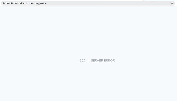 Server error
