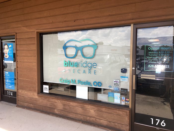 Review: Best Optometrist in WNC… Blue Ridge Eye Care, Dr. Craig M. Poole |  by VirtualLabRats | Medium