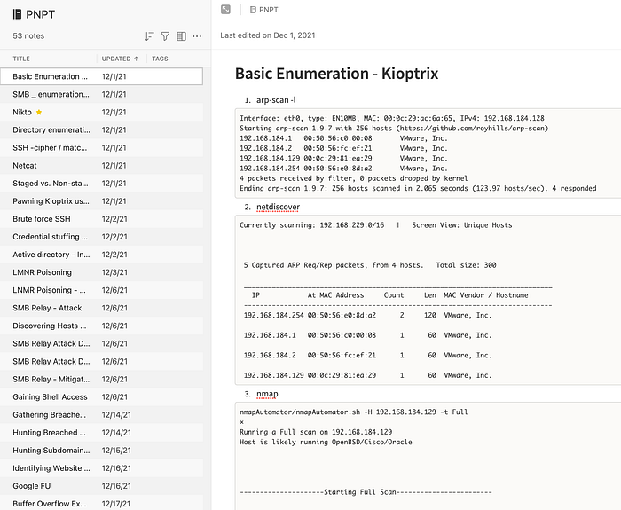 Evernote snippet
