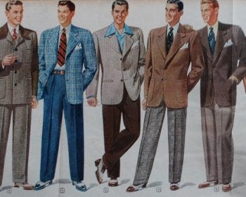 1940s casual wear