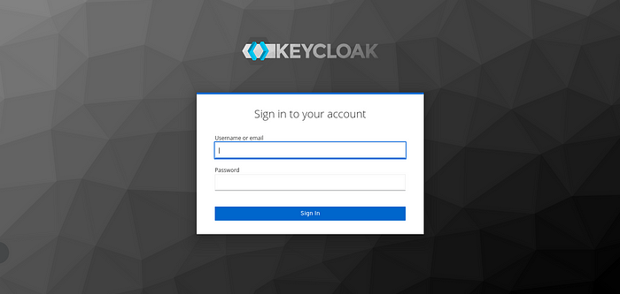 keycloak authentication form