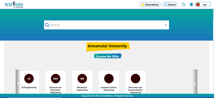 Annamalai University online Notes in pdf Annamalai University Notes