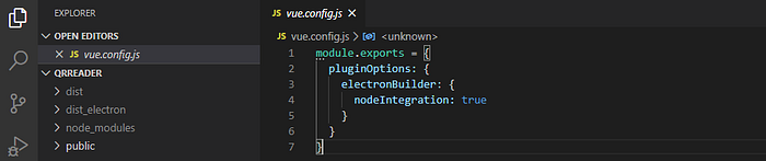 Vue.config.js alt text