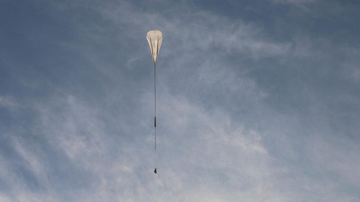 SuperBIT flies over Texas during a test flight in June 2016. Image credit: Richard Massey / Durham University.