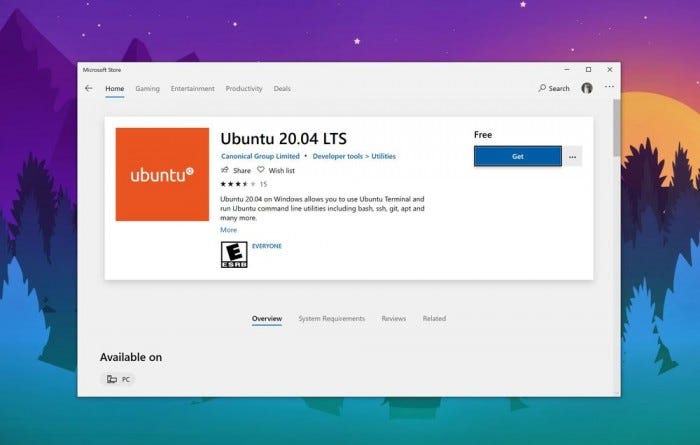 wsl ubuntu download without store