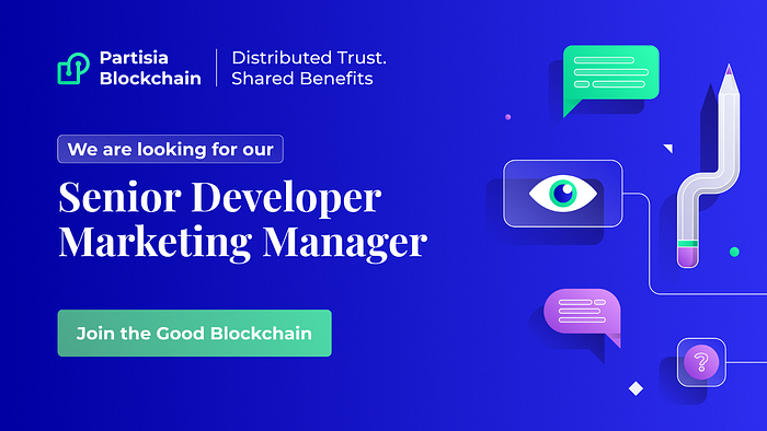 Hiring a Senior Developer Marketing Manager | by Iulia Mihailescu |  Partisia Blockchain | Medium