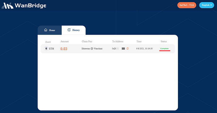 1*9R5kslJBNbKfEqu8yEIqYg Guide: Crosschain transactions with the NEW Wanbridge Web