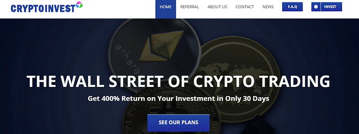 Cryptoinvest Is Review Earn Money From Crypto Trading - 