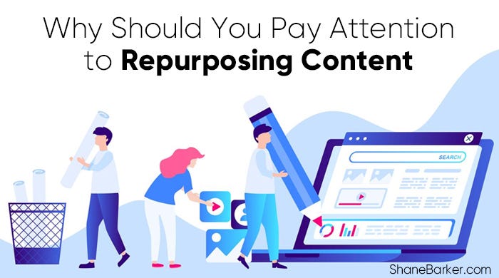 Why Should You Pay Attention to Repurposing Content | by Shane Barker |  Strategic Content Marketing | Medium