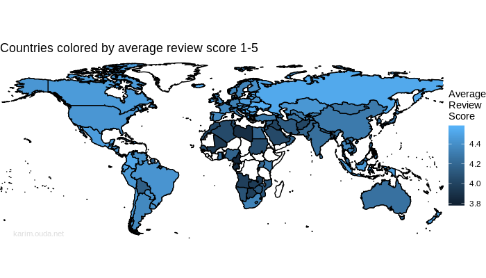 Top 10 Customer Friendly Countries based on Google Maps | by Karim Ouda |  Towards Data Science